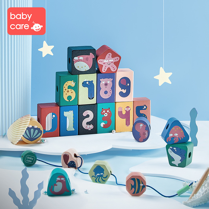 babycare儿童穿绳积木串珠|ru