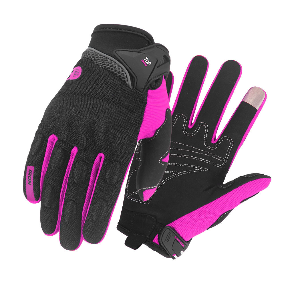 Guantes de motocicleta a prueba de caídas transpirables cuatro estaciones ciclismo locomotora de carreras de dedos resistentes al desgaste antideslizante para llevar guantes de pantalla táctil para hombres