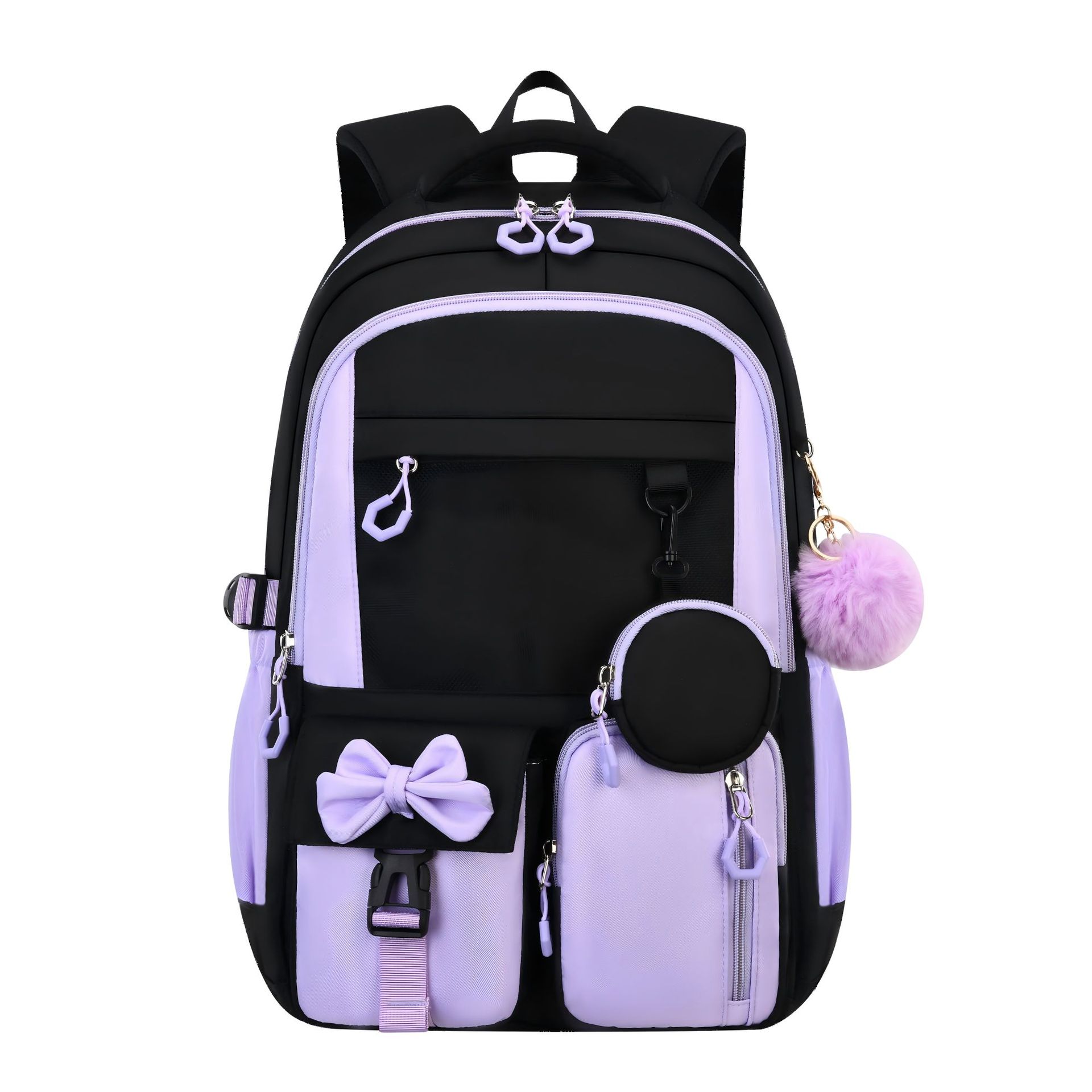 Grenzüberschreitender Amazon 2026 Schulrucksack für Grundschüler, hochwertiger Rucksack mit Schultergurten, minimalistisch, 3-teiliges Set aus der Fabrik