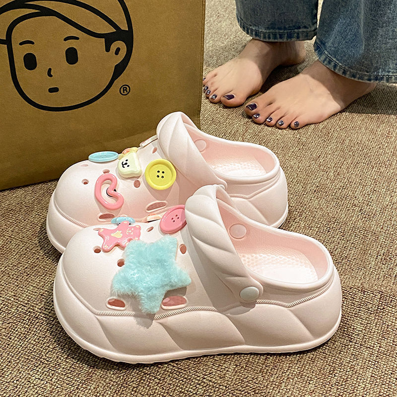 Colorful Candy-Colored High-Value Clogs Eva Height-Increasing Summer New Two-Way Student Thick-Soled Closed-Toe Slippers Korean Version Colorful Candy-Colored High-Value Clogs Eva Height-Increasing Summer New Two-Way Student Thick-Soled Closed-Toe Slippers Korean Version