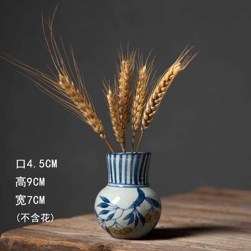 景德镇陶瓷小花瓶ins风卧室水培植物客厅摆件插花干花手工装饰品|undefined