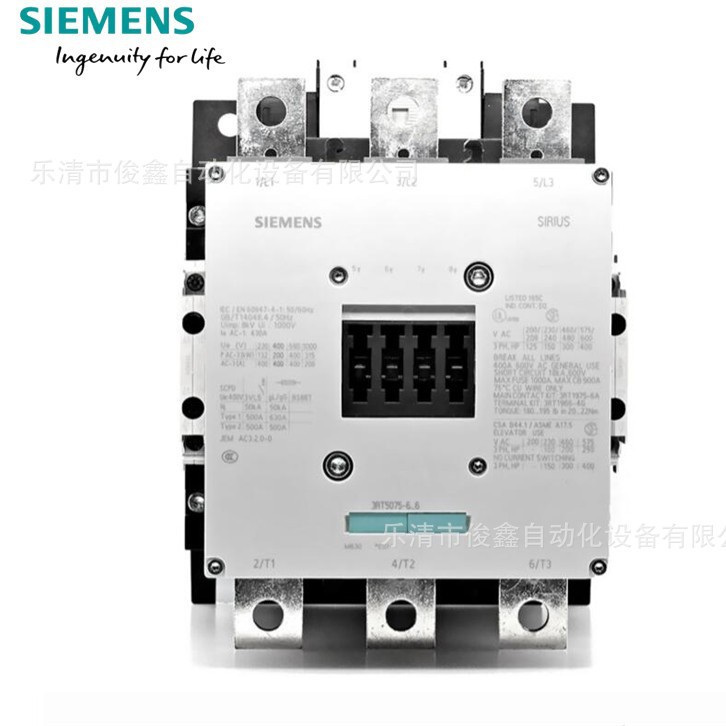 原装西门子接触器3RT5076-6AP36 220V 3RT5076-6AF36 110V 500A
