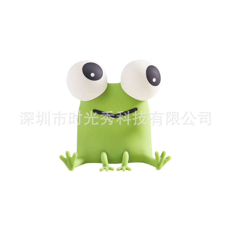 最新跨境爆款 青蛙小夜灯有趣蛙硅胶拍拍灯床头卧室usb充电伴睡氛|undefined
