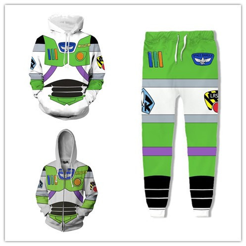 Cross-Border New Product: Space Suit Merchandise Series Digital Print Hooded Jacket Cosplay Anime Sweatshirt