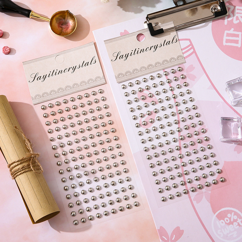 Adorable pegatinas de diamante acrílico cristal gemas recompensas pegatinas chicas regalos decoración 3D material estereoscópico pegatinas