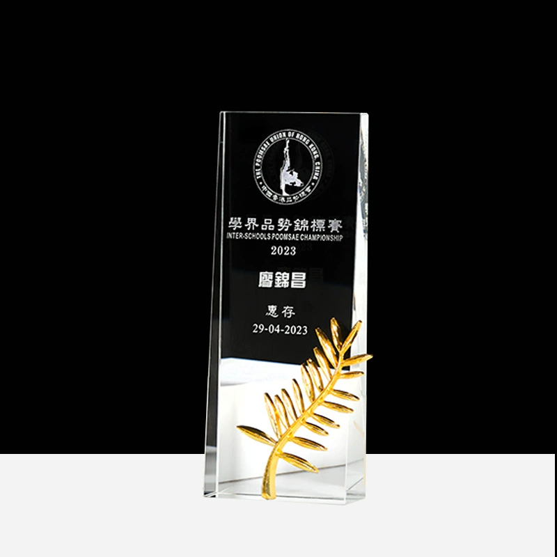 Цветная печать кристаллический трофей, настроенная версия короны, металлический пентаграмм, трофей компании, подарок на годовую конференцию