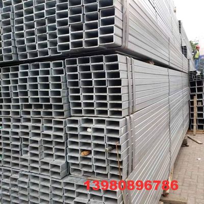 成都厂家供应镀锌管现货Q235B方通 幕墙矩形方管加工下料