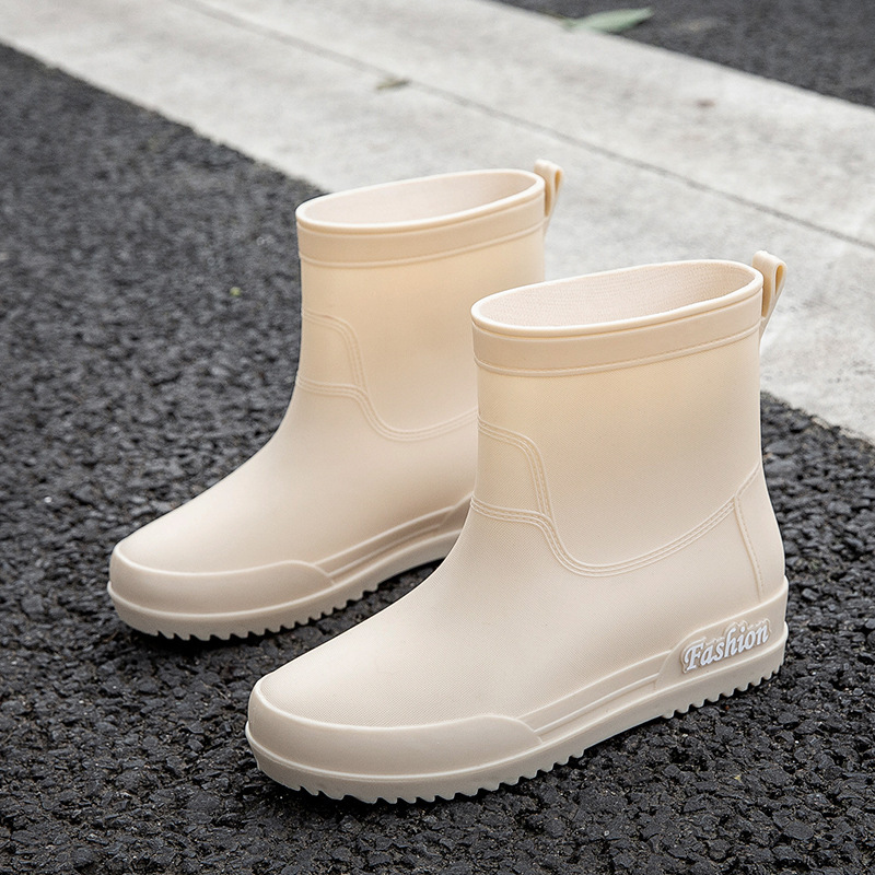 Botas de lluvia de mujer zapatos de lluvia de mujer 2023 nuevas botas de lluvia de barril alto para mujeres comercio exterior de Corea del Sur al por mayor transfronterizo