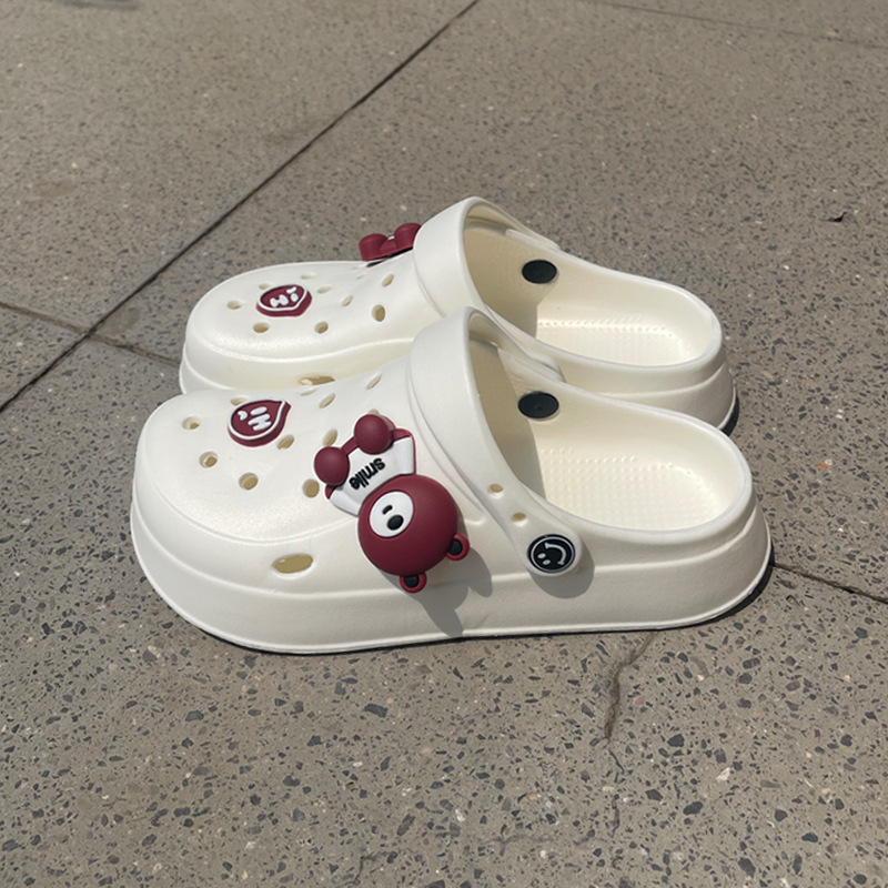 Summer New Style Girls' High-Looking Eva Clogs Puff Thick-Soled Comfortable and Stylish Casual Beach Sandals and Slippers