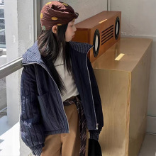 韩国童装2025秋冬新款女童轻薄夹棉连帽外套儿童冬季中大童棉衣潮