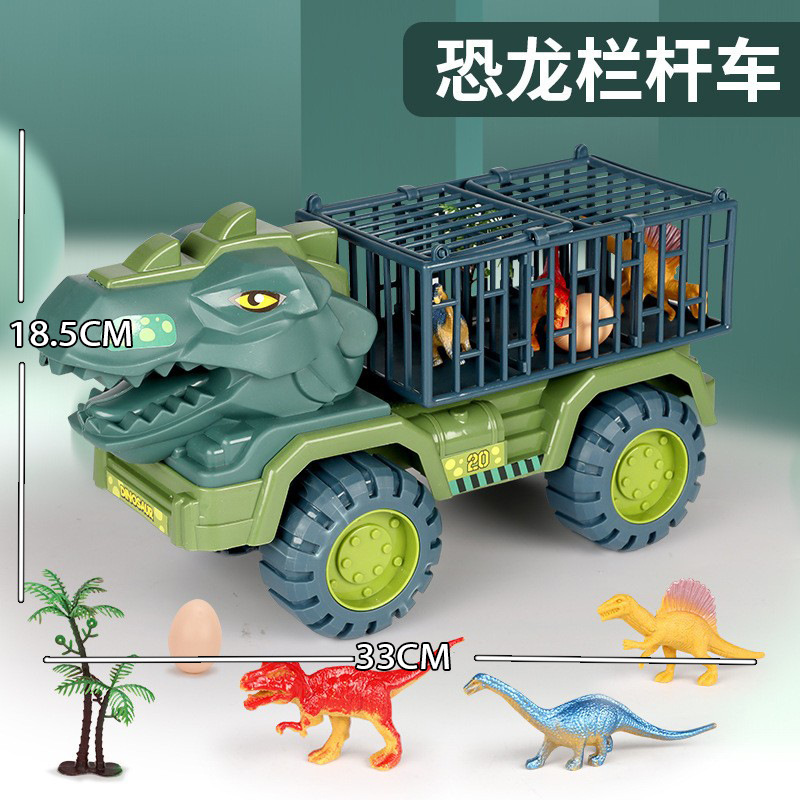 Super gran dinosaurio vehículo de ingeniería de juguete para niños gran excavadora de inercia Tyrannosaurus camión excavadora Coche