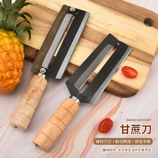 Manufacturer's Ready-Made Stainless Steel Peeling Knife Thickened Fruit Peeling Knife Household Commercial Sugar Cane Pineapple Melon and Fruit Peeling Knife
