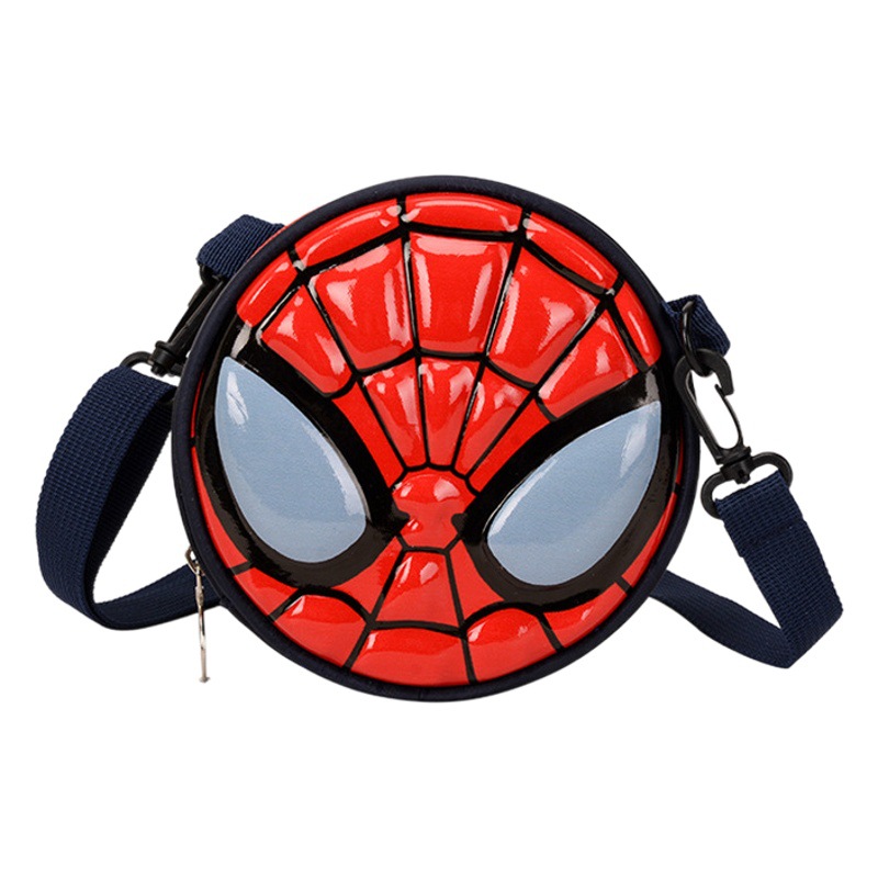 New Children's Coin Purse Boy Handsome Outgoing Accessories Small Satchel Cartoon Spider-Man Small Round Bag Foreign Trade