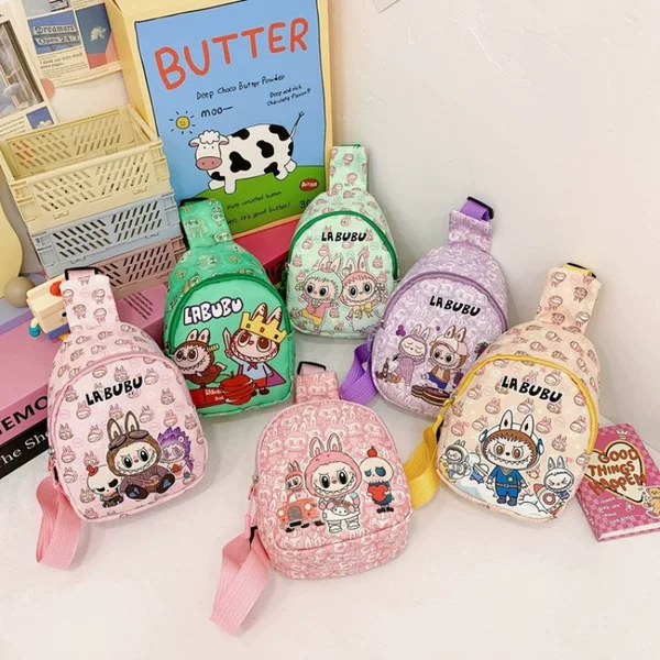 2025 Children's Chest Bag New Cute Cartoon Print Crossbody Bag Kindergarten Male and Female Baby Travel Shoulder Bag Zero