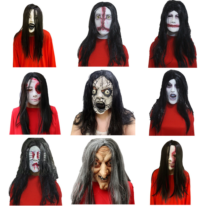 Horror Mask Script Killing npc Men and Women Mask Headgear Chamber of Secrets Escape Haunted House Female Ghost Dress-up Halloween Ball Horror Mask Script Killing npc Men and Women Mask Headgear Chamber of Secrets Escape Haunted House Female Ghost Dress-up Halloween Ball