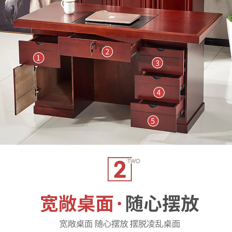 モダンでシンプルなデスク シングルオフィススタッフ デスクトップコンピュータデスク 家庭用経済デスク ロックと引き出し付き|undefined