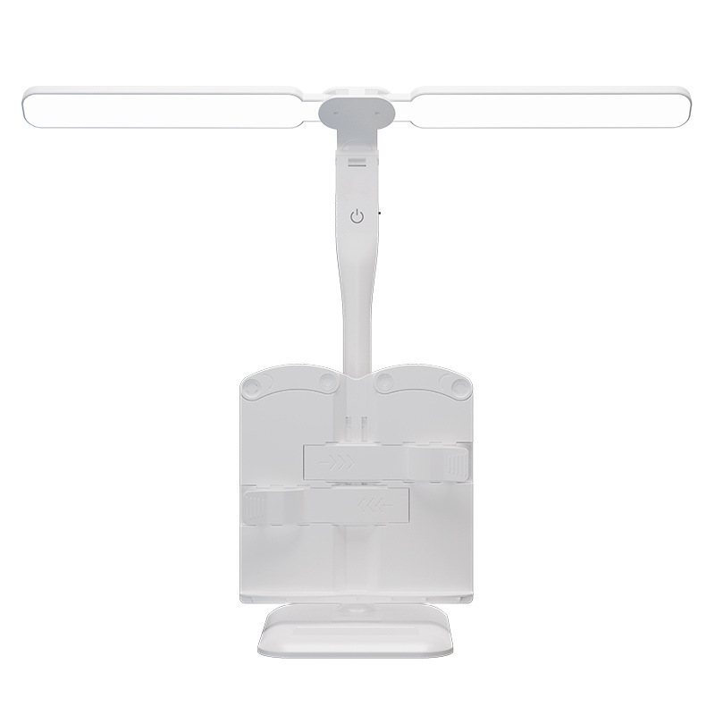 Estante de dos cabezas lámpara de escritorio para proteger los ojos aprendiendo dormitorio de niños escritura de tareas de lectura dormitorio LED cabezal de cama