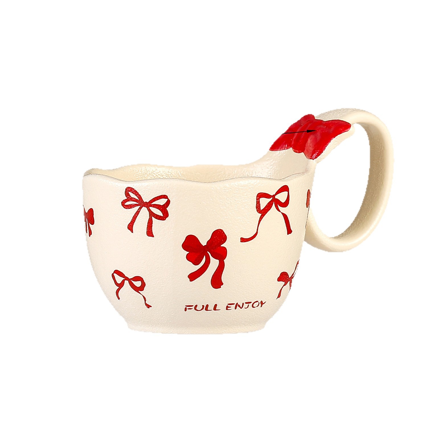 Arco creativo leche fufu taza de desayuno personalizada de alto valor facial para chicas regalos de mano taza de oficina taza de agua