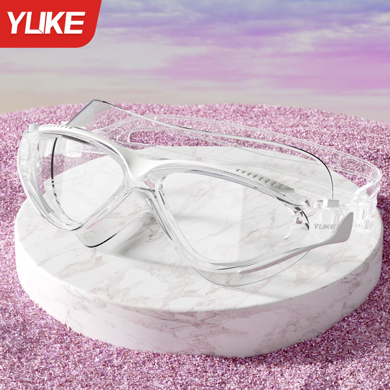 Set de Gafas de Natación de Policarbonato, Impermeable y Antiempañante