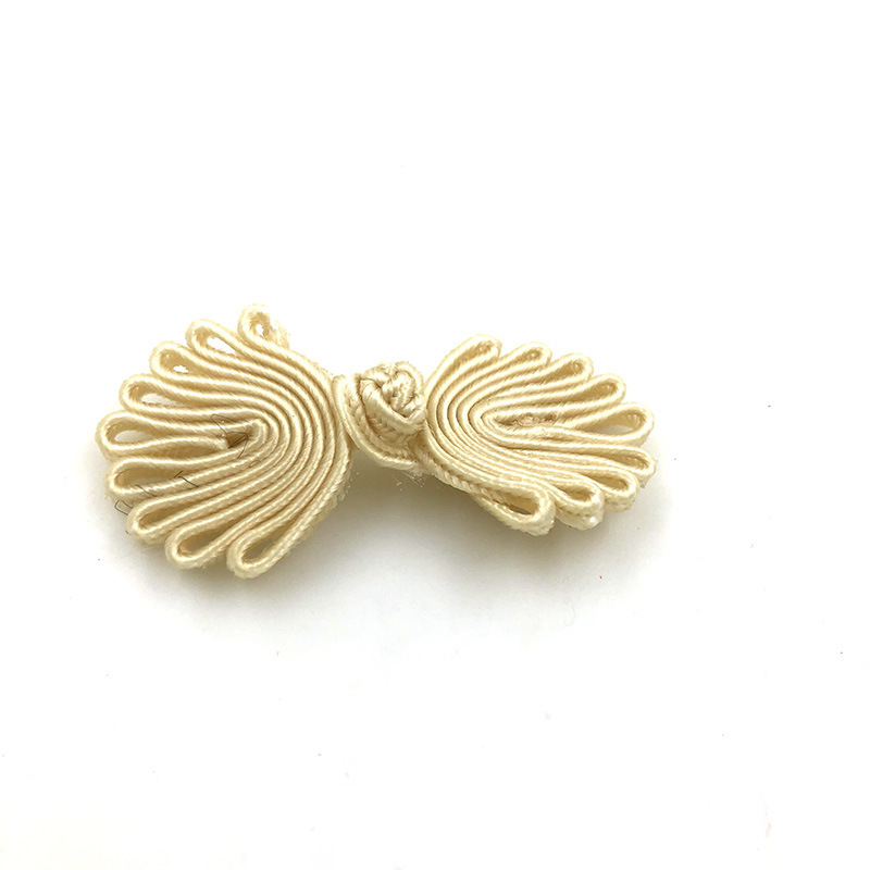 Hecho a mano de nueve cuentas hebilla de la placa de nueve cuentas sin cuentas cheongsam hebilla superior hecha a mano estilo étnico pegatinas de boda Tang traje botones decorativos