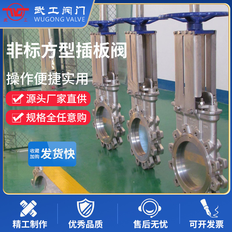 非标方型插板阀 可选电动气动液动启闭机闸门水渠闸门污水阀