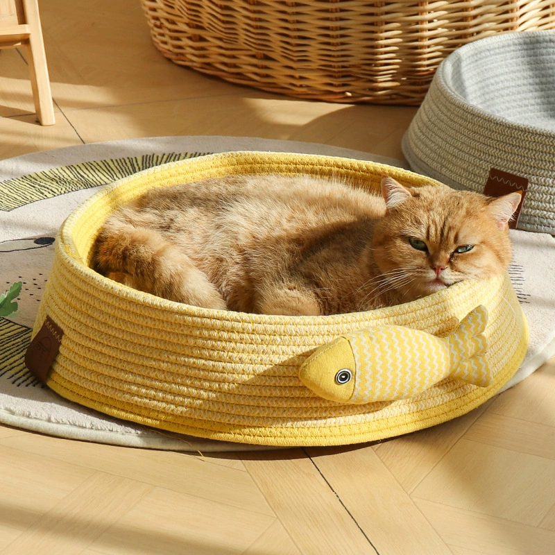 Четырехсезонная универсальная доска для кошачьих когтей, тканое гнездо, дышащее спальное гнездо, кошачье гнездо, гнездо для домашних животных, моющееся и не линяющее, устойчивое к царапинам и износостойкое