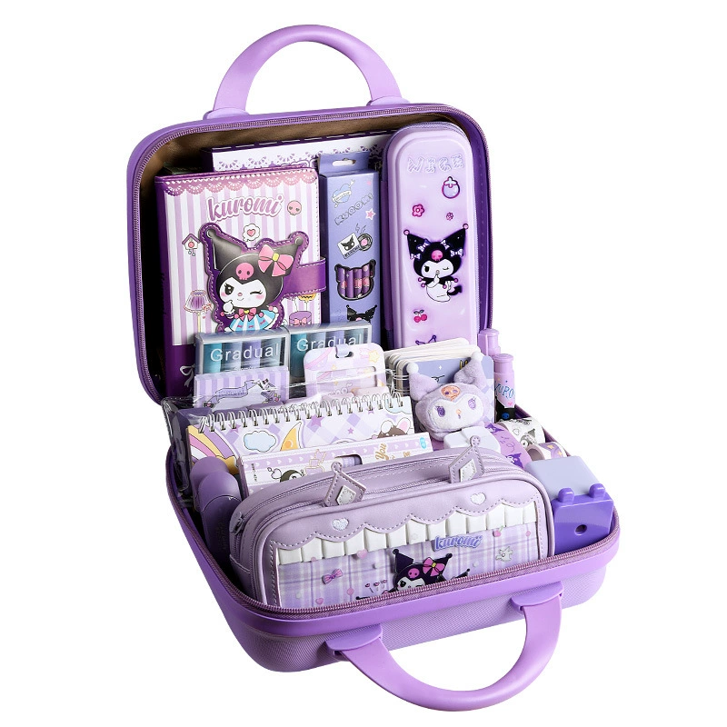 Stationery Gift Box (Kuromi) — Elementary Student Set, Multi-piece Kit, Carry Case