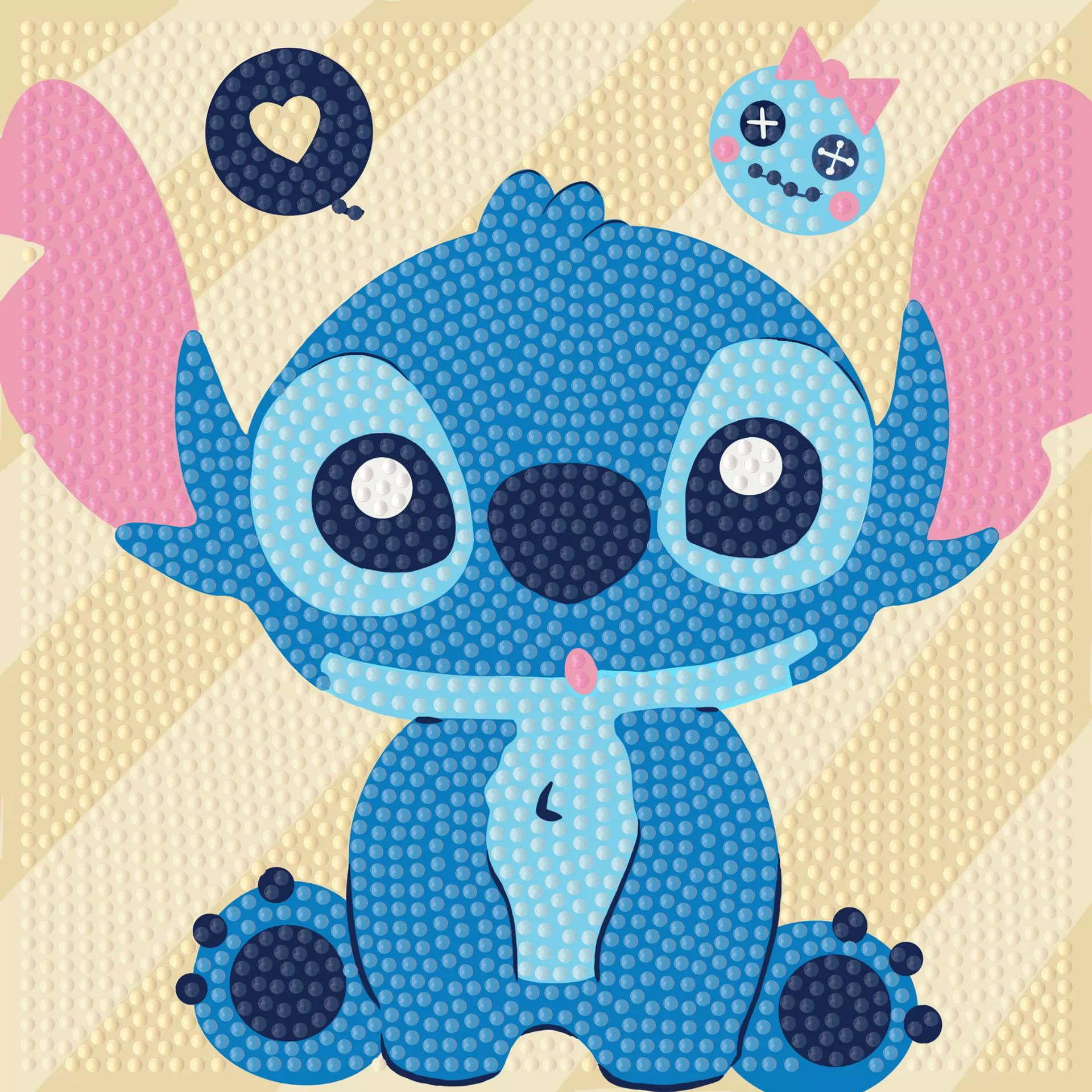 Алмазная вышивка Zootopia 20×20 см, набор DIY с полным заполнением, стразами, инструментами и пластиковой упаковкой