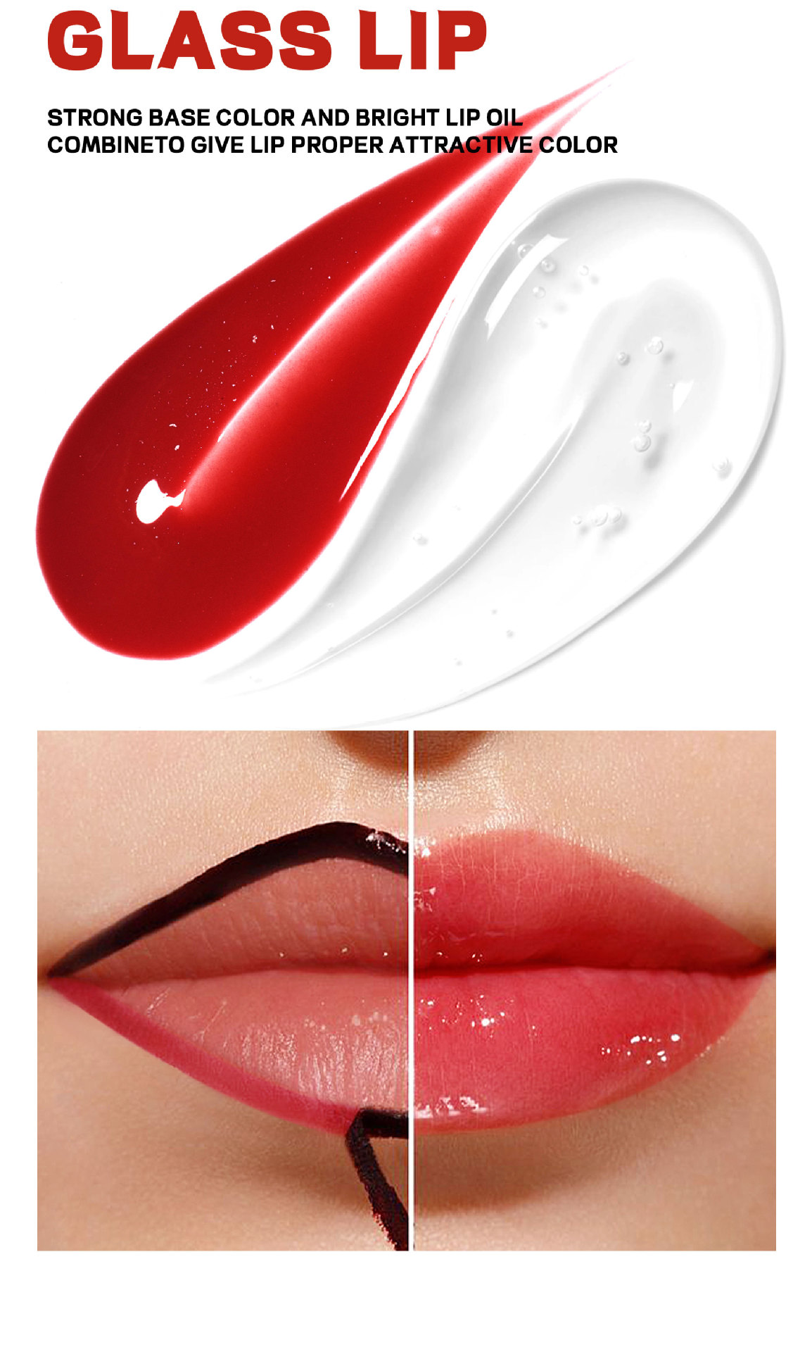 Cross-border tear-off lip gloss matte Waterproof HANDAIYAN Moisturizing and hydrating, easy to color and repair double-head tear-off lip gloss Item Picture