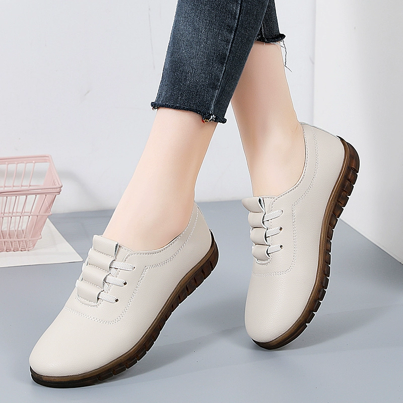 Мягкая подошва из коровьего сухожилия, обувь для мам, новые весенне-летние туфли, легкая спортивная обувь без шнуровки, тканевая обувь для женщин