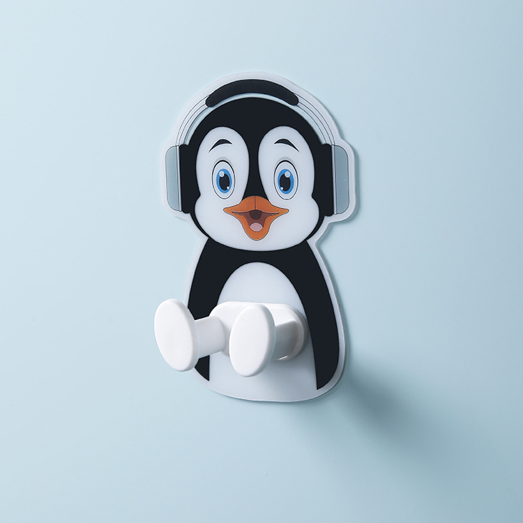 Enchufe de alimentación gancho de perforación libre de alambre fuerte estante de cocina y baño montado en la pared de almacenamiento tarjeta de cable sin fisuras titular de la etiqueta