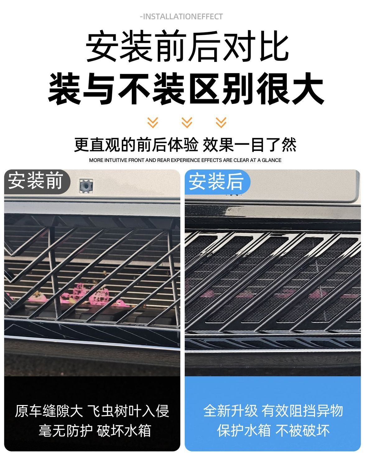 Suitable for Fox T1 Anti-Insect Net Front Grille Water Tank Snap-On Protective Cover Anti-Insect and Anti-Lint Modification Accessories