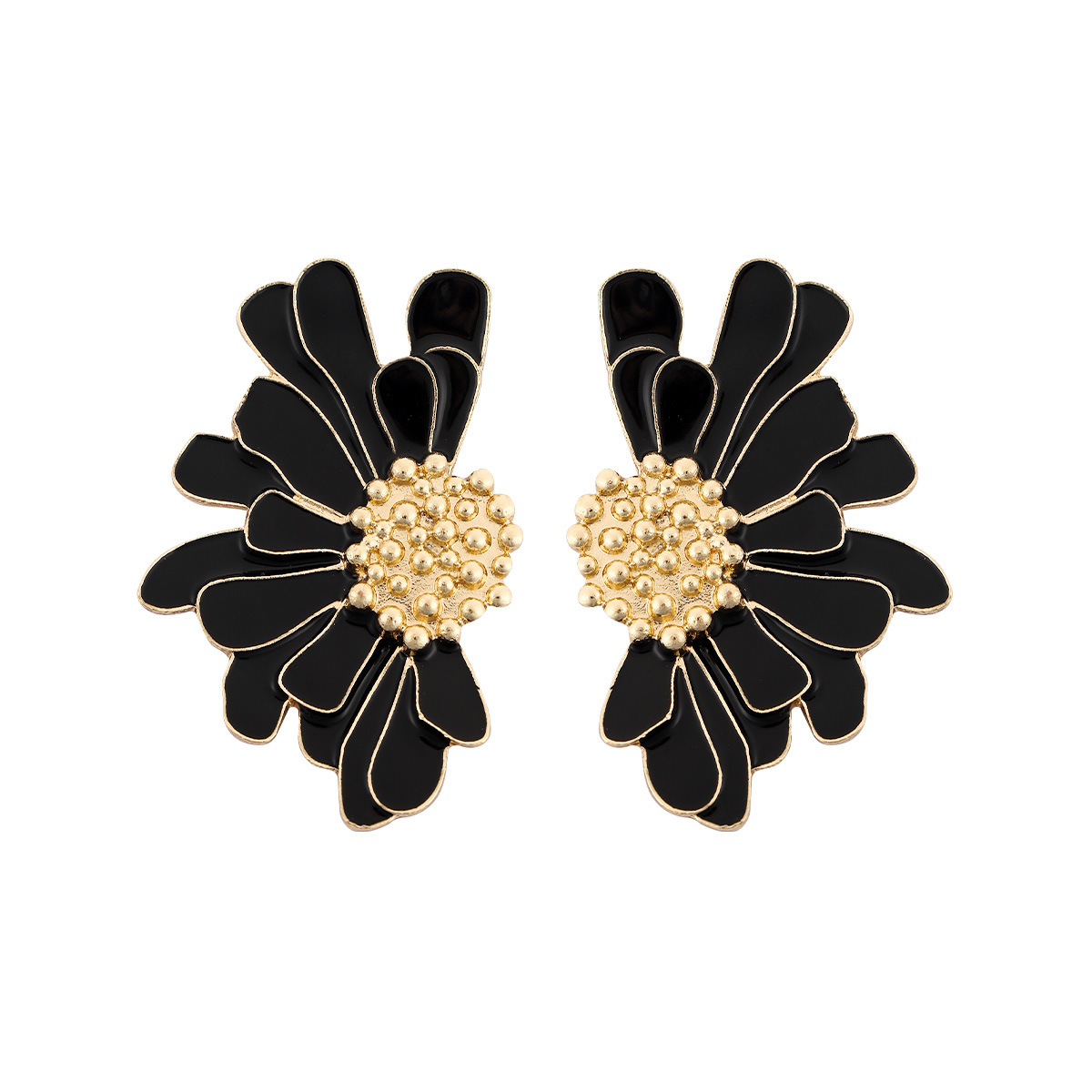 1 Pair Fashion Flower Alloy Enamel Womenu0027S Ear Studs