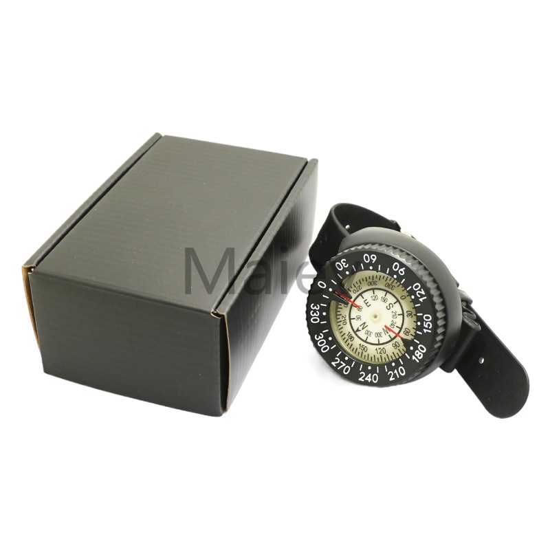 EBay Amazon brújula grande reloj de pulsera tipo fuerte magnético fluorescente dial resistente a la corrosión buceo 50 m