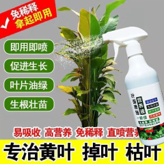 Chlorophyll liquid fertilizer without dilution, turns yellow leaves green, extends flowering period, promotes rooting and strong roots, foliar fertilizer for flowers and plants