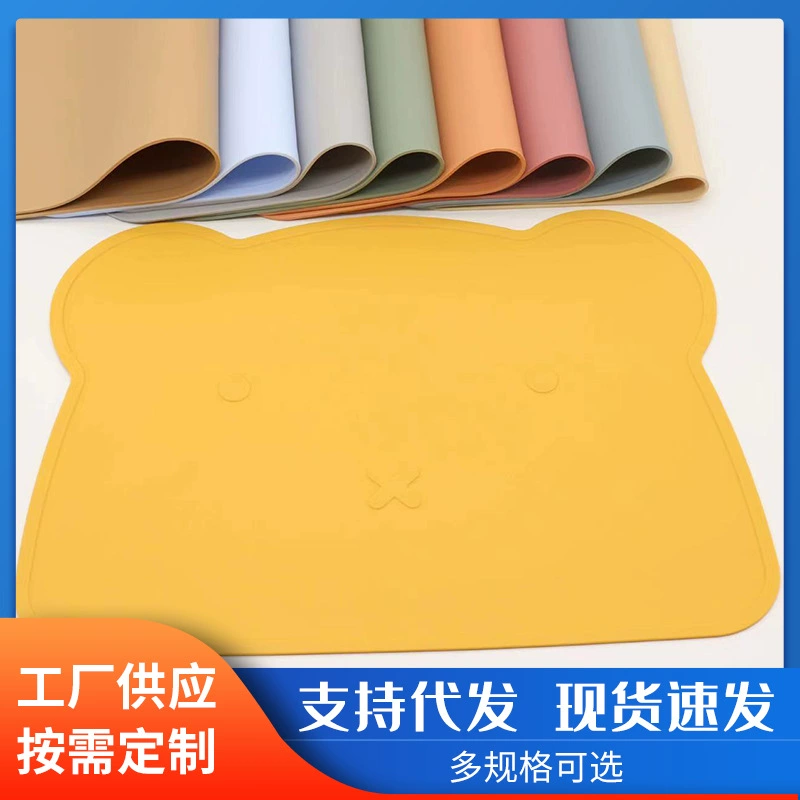 Производители поставляют медвежонок силиконовые столовые коврики моют силиконовые силиконовые теплоизоляционные коврики скандинавский ветер столовые коврики домашние западные столовые коврики