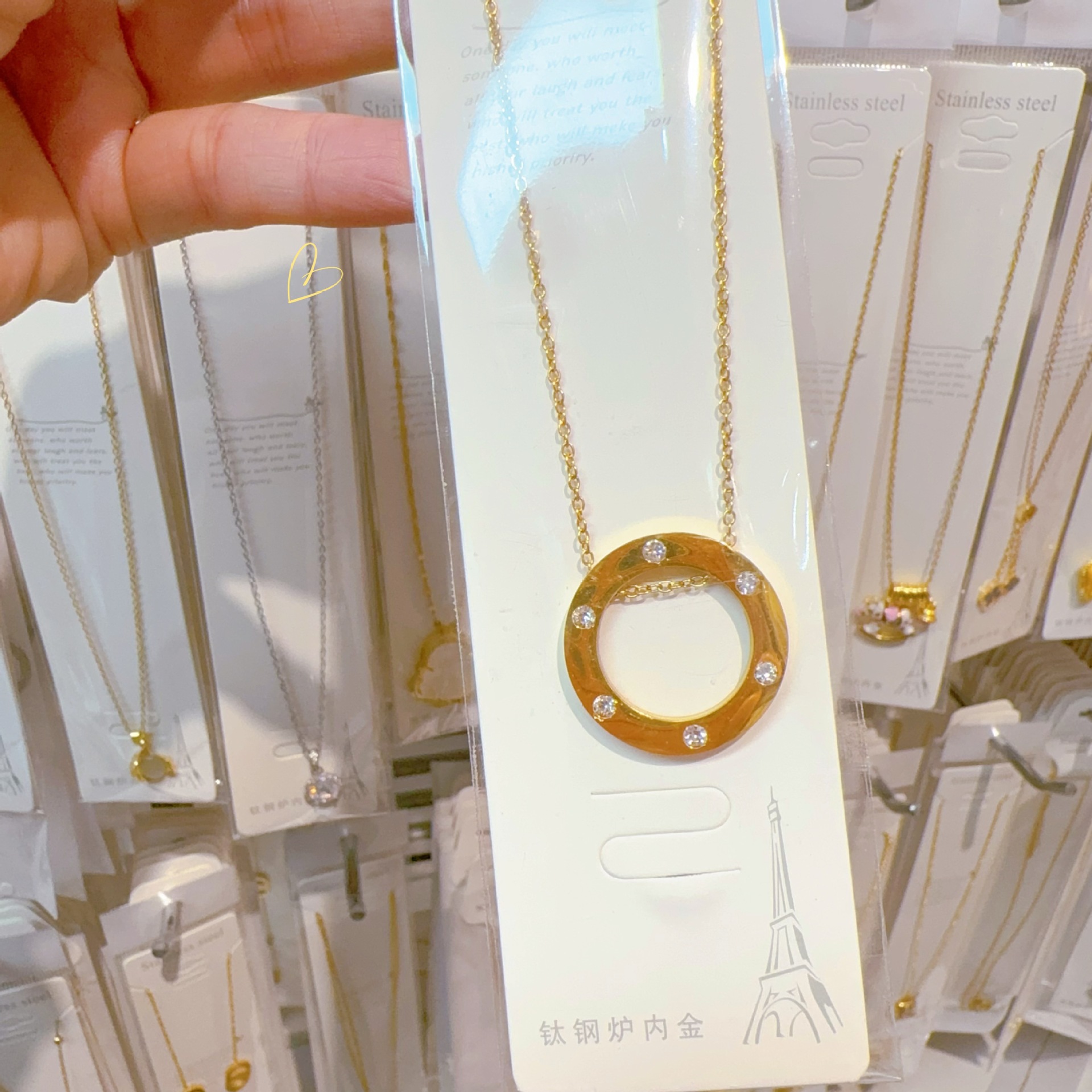 Golden necklace