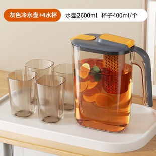 超大容量冷水壶家用泡果茶量壶耐高温冷热皆可奶茶店凉水壶放冰箱-阿里巴巴