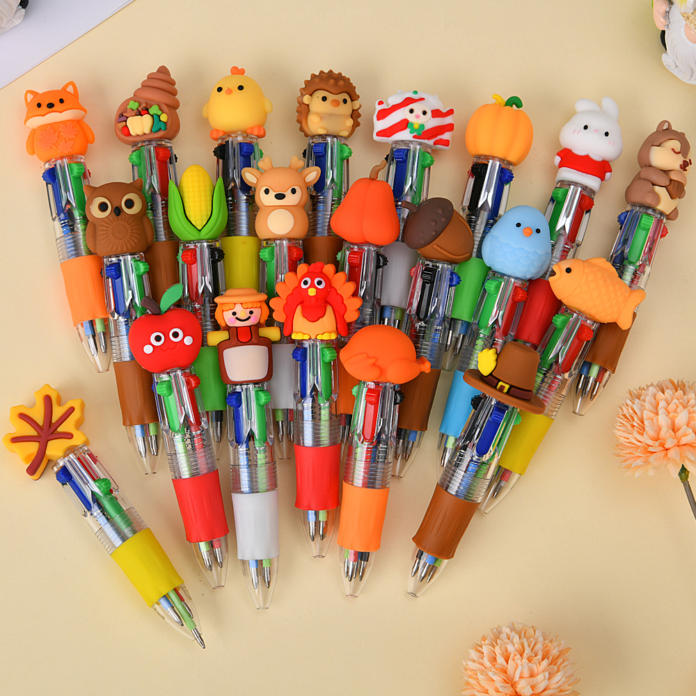 Acción de Gracias en caliente transfronteriza serie calabaza hoja de arce estilo bolígrafo de bola estilo turquía mini bolígrafo de bolsillo