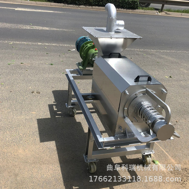 水泡猪粪干湿分离机 220V不锈钢牛粪挤干机 中药渣红薯渣脱水机
