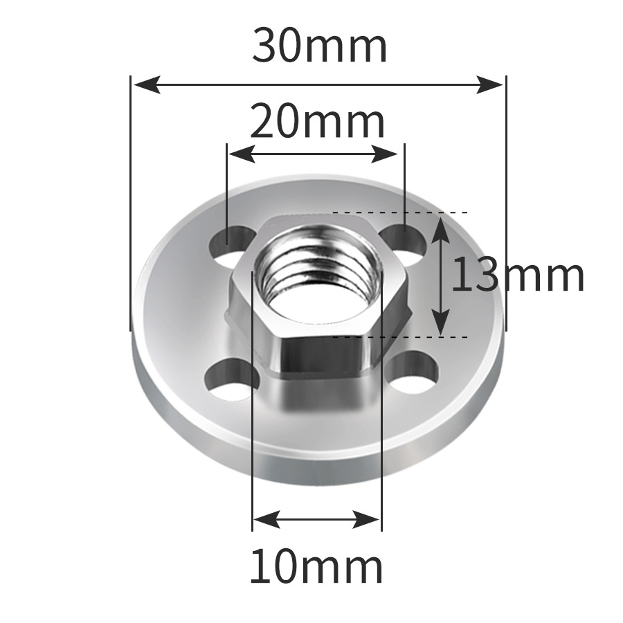 100 type four-hole hexagonal pressure plate