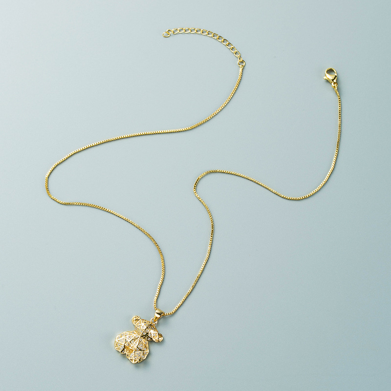 Bear Fashion Copper Necklace Wholesale display picture 6