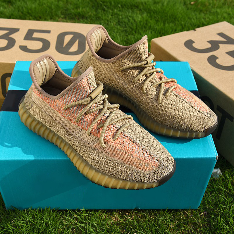 Putian Pure Original Company-grade Real Explosive Coconut Shoes 350 Poison Pheasant Red Sky Star Sports Dirty Orange Angel Men and Women