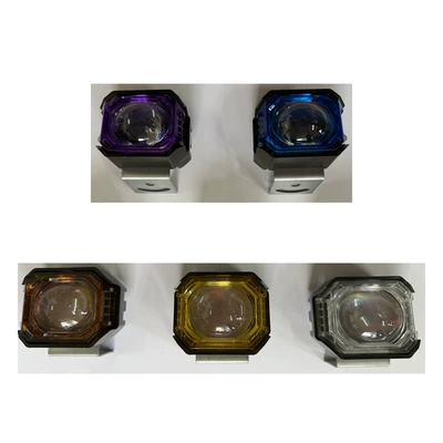 Dual-Light Penetrating Auxiliary Headlight – Motorcycle headlights, headlights - single-pack-including-accessories-l-shaped-bracket-with-three-sides-rubbing-the-eyes-transparent-cover