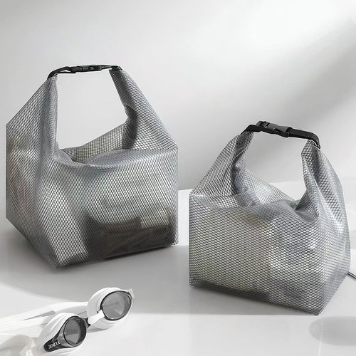 Waterproof storage bag for fitness clothes, swimming, bathroom, large capacity drawstring, unisex outdoor travel toiletry storage pouch