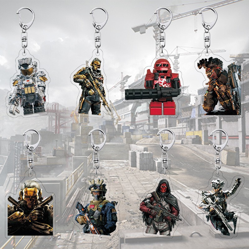 New Delta Force Game Character Anti-Loss Acrylic Keychain Accessory Tactical Agent
