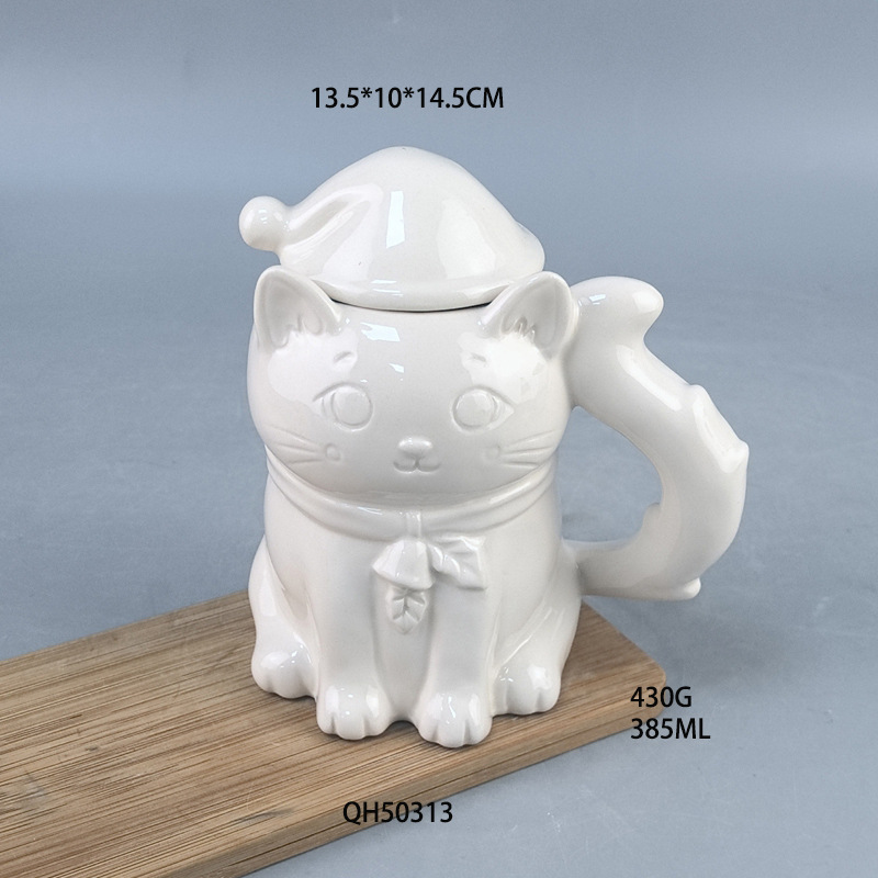 Taza para colorear con pincel de cerámica cuidadosamente seleccionada, pintura navideña, taza de agua para graffiti, taza educativa de porcelana de temperatura media para pintura DIY