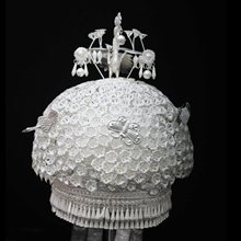 凯里银饰苗族银帽黄平苗银纯手工凤冠贵州少数民族