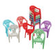 Dollhouse Accessories Wholesale Children's Play House Toys Mini Simulation Model Backrest Chair Stool Dining Table Armchair
