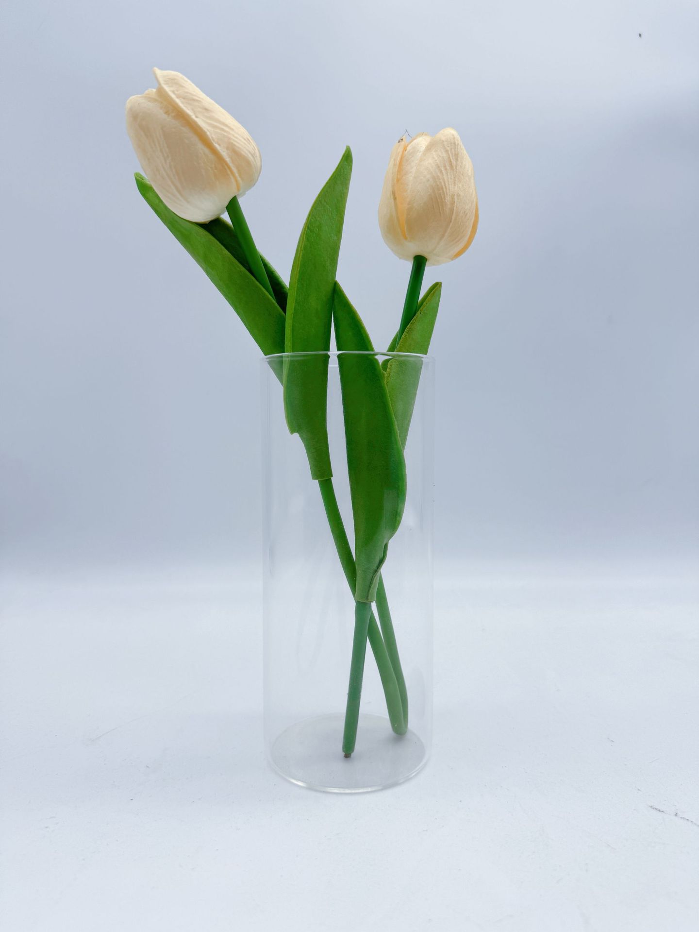 Jarrón de vidrio de barril cónico, estilo nórdico, simple, grande, jarrón transparente, arreglo floral, decoración de escritorio de alta gama, sala de estar